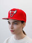 Бейсболка MITCHELL NESS арт. 6HSSMM19490-CBURED1 Chicago Bulls NBA (красный)